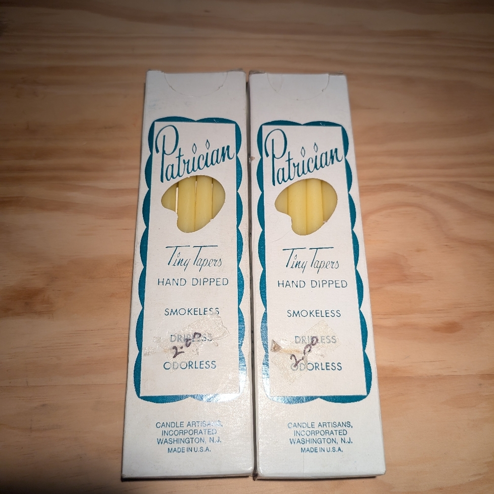 Patrician 10 Inch Hand Dipped Skinny Taper Candles Smokeless Odorless Dripless